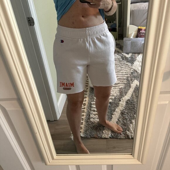 University of Miami Champion Women’s White Sweatshorts Sweats Shorts Sz XS - Picture 11 of 12